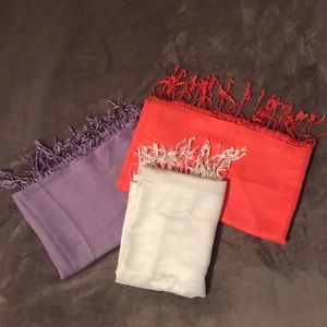 NWOT! Lot of 3 beautiful blanket pashmina scarves